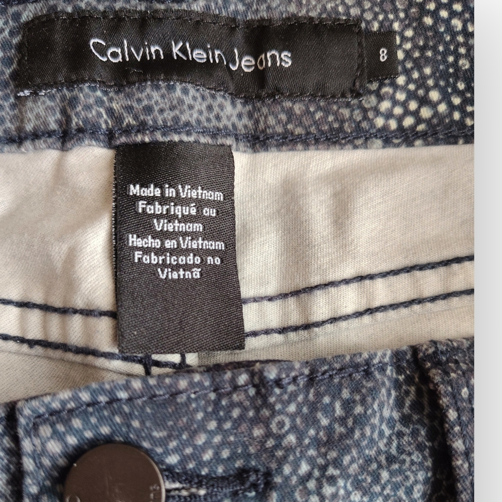 Calvin Klein Jeans Blue Python Print High-Rise Skinny JeansWhy this title works: - Picture 3 of 10